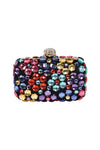 Black Crystal Clutch Bag