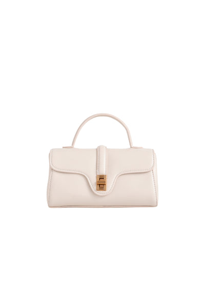 White Top Handle Crossbody Bag