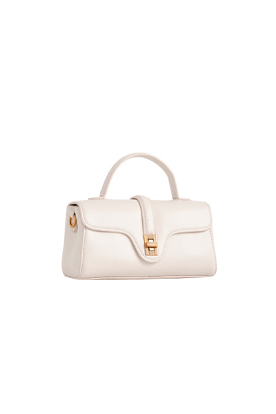 White Top Handle Crossbody Bag