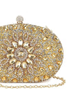 Gold Embellished Clutch Bag with Gold Details