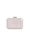 Silver Diamante Clutch Bag