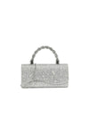 Silver Diamante Evening Bag