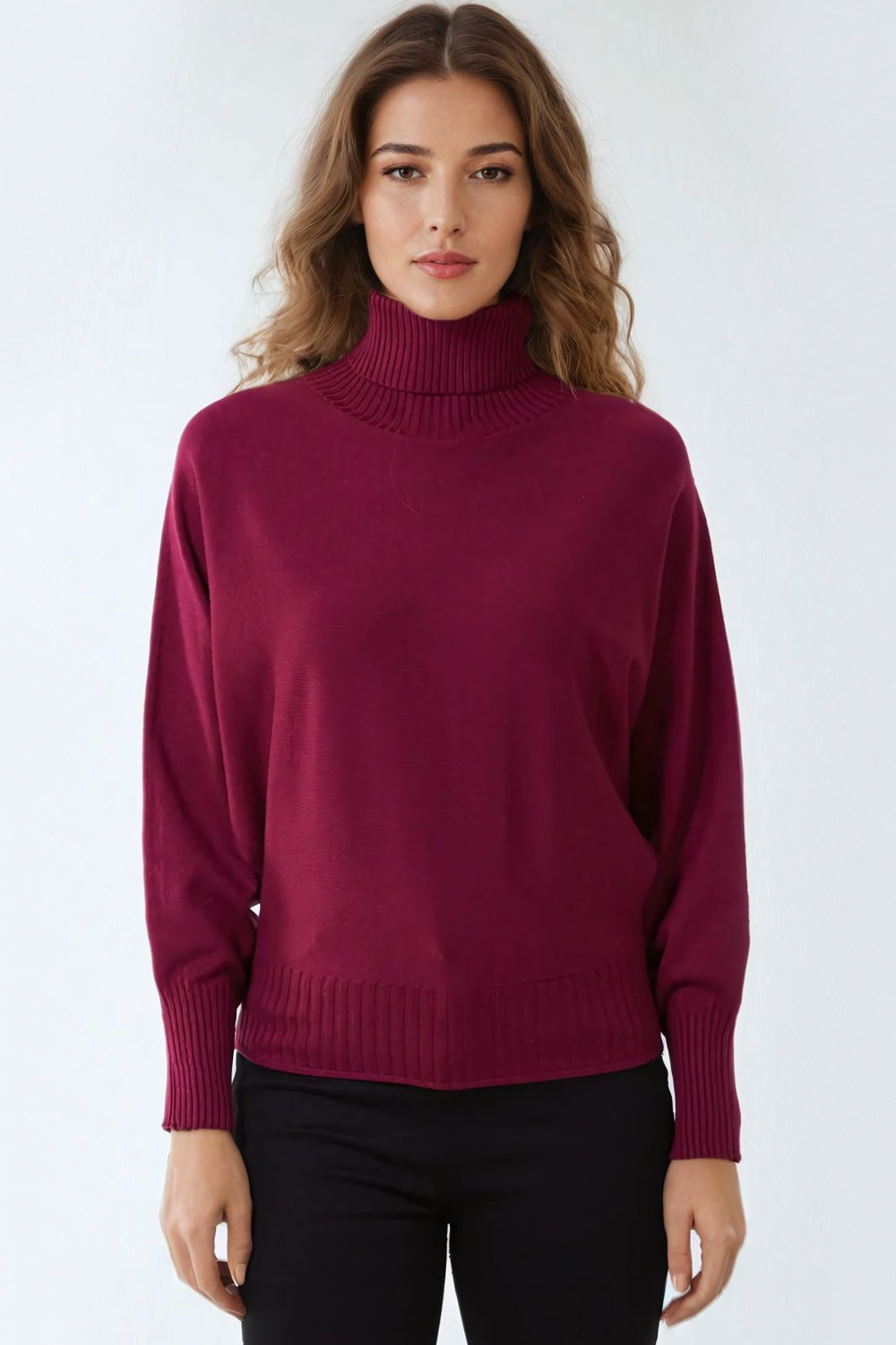 Berry roll neck jumper hotsell