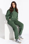 Khaki Hoodie And Joggers Co Ord Set