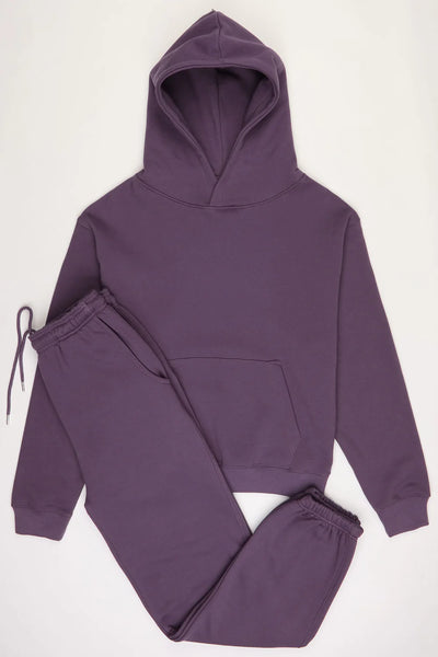 Purple Hoodie And Joggers Co Ord Set