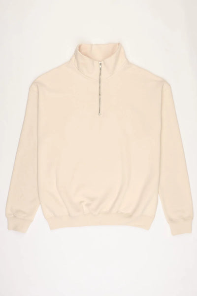 Beige 1/4 Zip Fleece Tracksuit