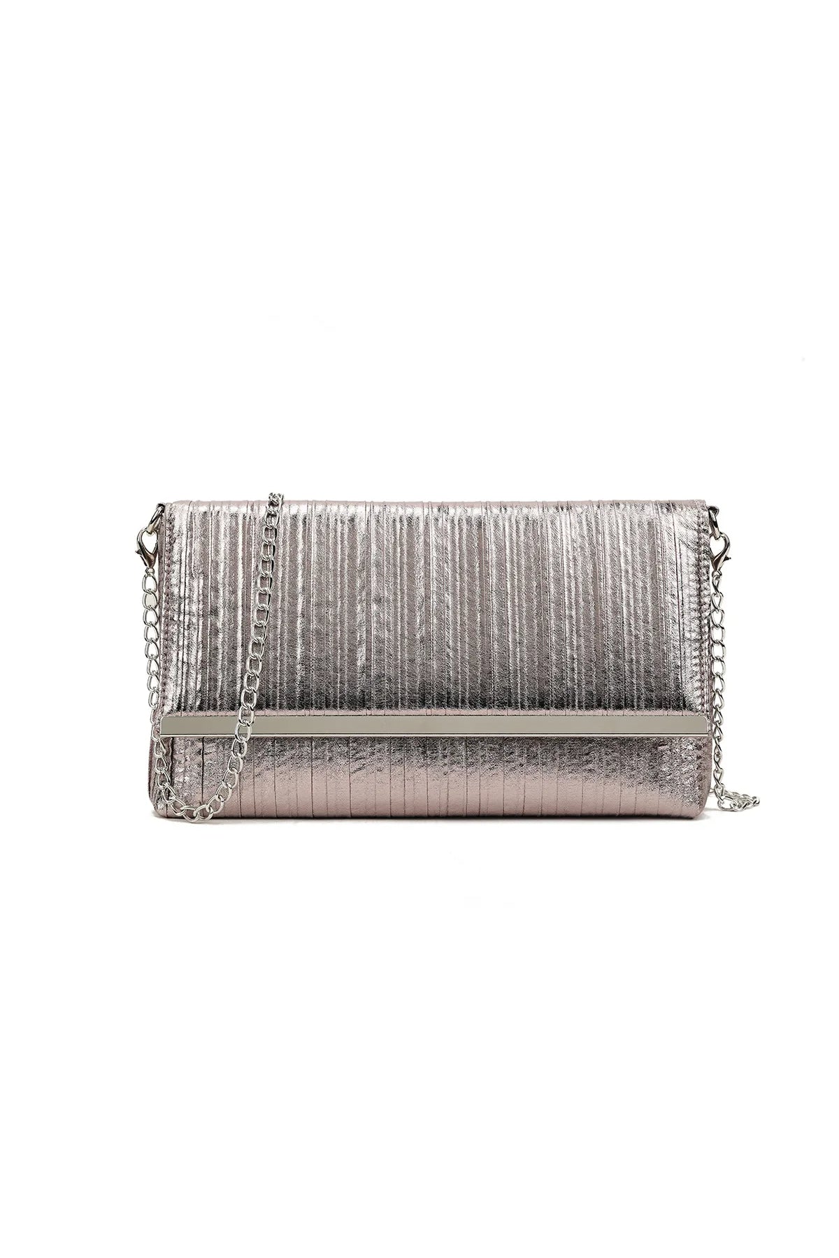 Pewter clutch bag online