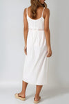 White Crochet Cami Midi Dress