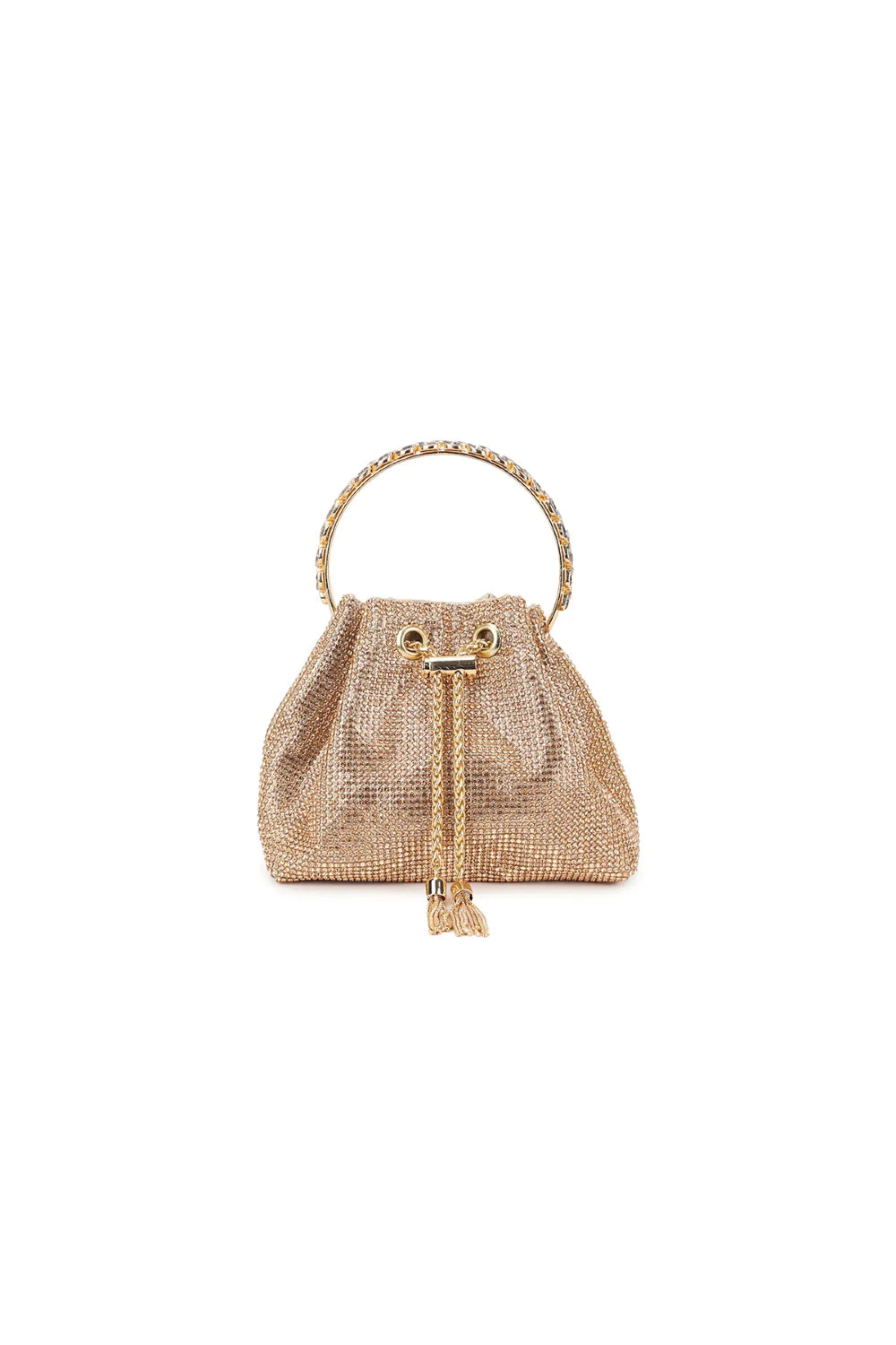 Rose outlets Gold Crystal Handbag