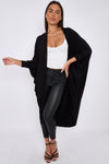 Black Kimono Long Sleeve Cardigan