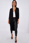 Black Kimono Long Sleeve Cardigan