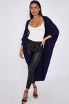 Navy Kimono Long Sleeve Cardigan