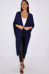 Navy Kimono Long Sleeve Cardigan