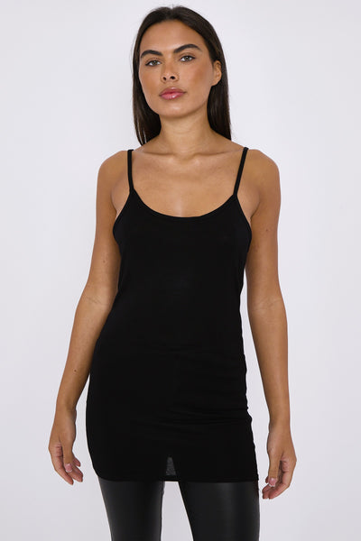 Black Basic Strappy Top