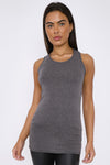 Charcoal Racerback Vest Top