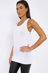 White Racerback Vest Top