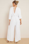 White Open Back Maxi Jumpsuit