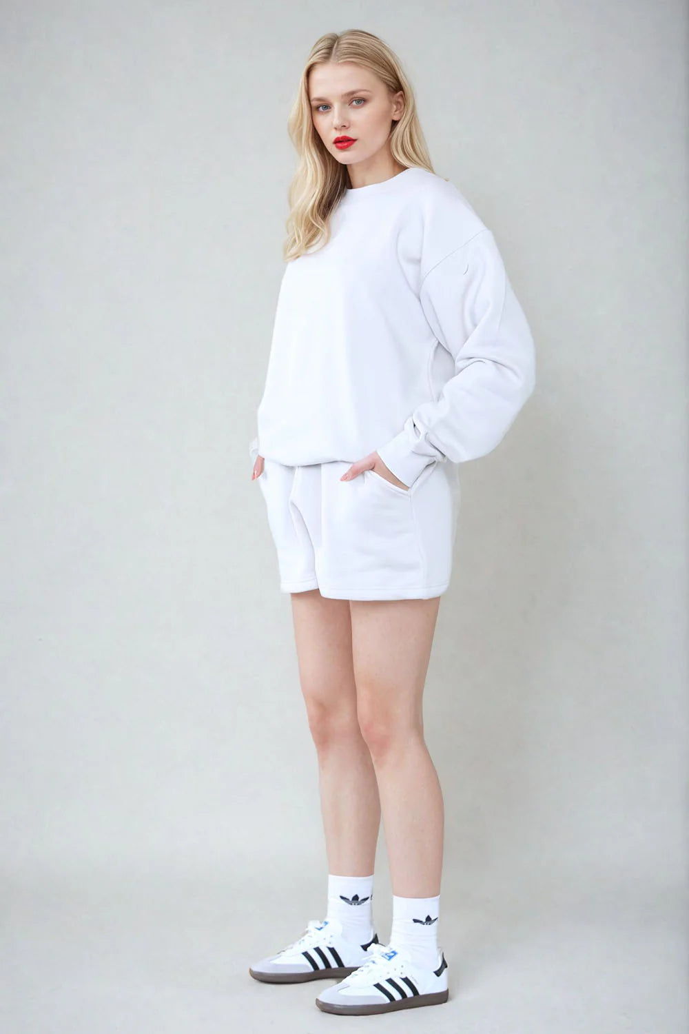 Bone Premium Fleece Oversized Sweatshirt