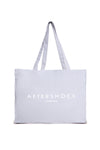 Silver Grey Logo Canvas Tote Bag