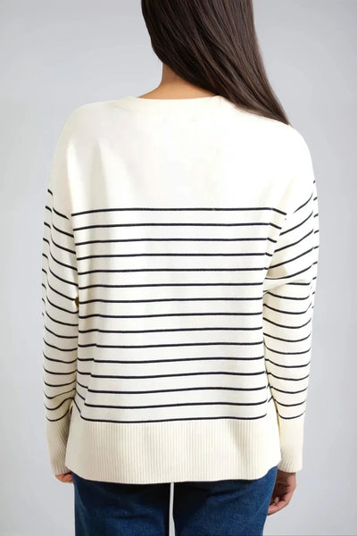 Ivory 'Amour' Stripe Jumper